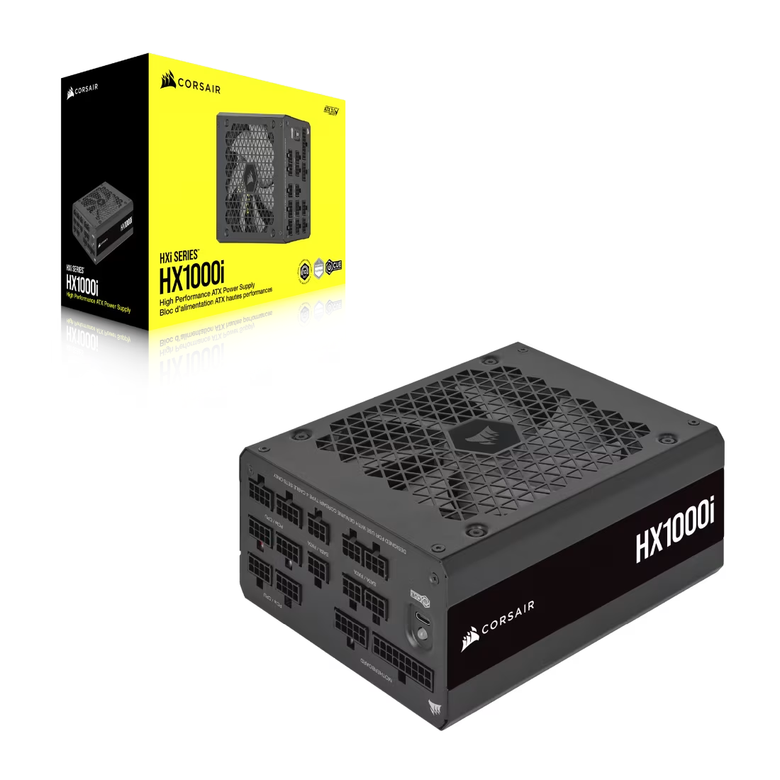 Corsair FUENTE ALIMENT. CORSAIR HX1000I 1000 WATT 80+ PLATINUM PCI E5 ATX 3.0 CP-9020259-EU - imagen 2