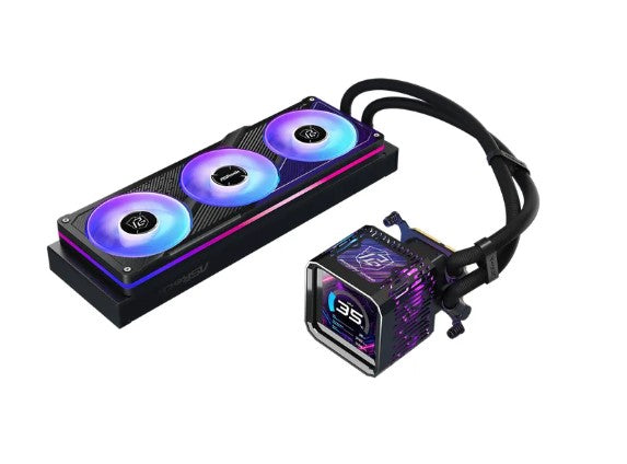 ASRock SISTEMA DE REFRIGERACION ASROCK PARA CPU PHANTOM GAMING 360 LCD,1851/1700/AM5/AM4,3X120MM,ARGB,IPS LCD,NEGRO - imagen 2