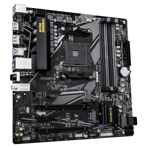GIGABYTE B550M DS3H AC R2 Placa base - Procesadores AMD Ryzen 5000, VRM de 5+3 fases, hasta 4733 MHz DDR4 (O.C.), 1x M.2 PCIe 4.0 + 1x M.2 PCIe 3.0, Wi-Fi 5, LAN 1 GbE, USB 3.2 Gen 1 - imagen 3