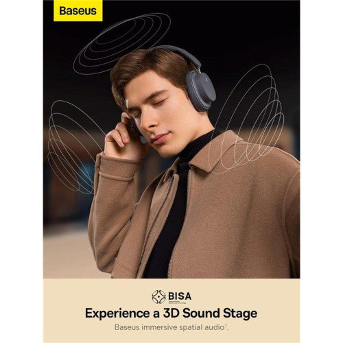 BASEUS BOWIE D05 WIRELESS HEADPHONES CLUSTER BLACK - imagen 2