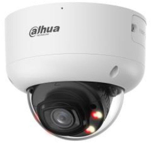 Dahua (DH-IPC-HDBW5859R1P-ASE-PV-0280B-PRO) DAHUA CAMARA IP MINIDOMO SERIE 5 XINGHAN IA, 8MP, IR 60M, IP67/IK10, SOPORTA MICROSD HASTA 1TB, 12 VDC / POE, FIJA 2.8MM