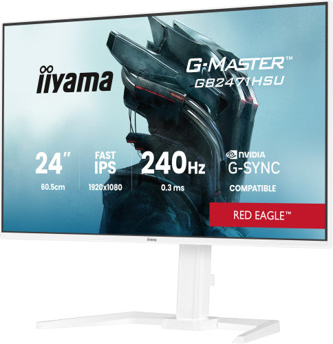 iiyama G-MASTER GB2471HSU-W1 pantalla para PC 60,5 cm (23.8") 1920 x 1080 Pixeles Blanco - imagen 3