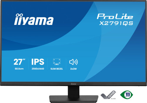 Iiyama MONITOR IIYAMA 27" IPS, 4-SIDE SLIM BEZEL 2560x1440 75HZ - imagen 2