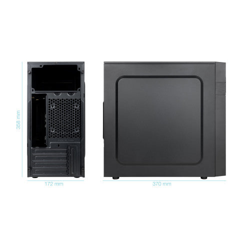 TooQ Caja Minitorre Micro-ATX “ISOBOX ULTRA”, Negra - imagen 2