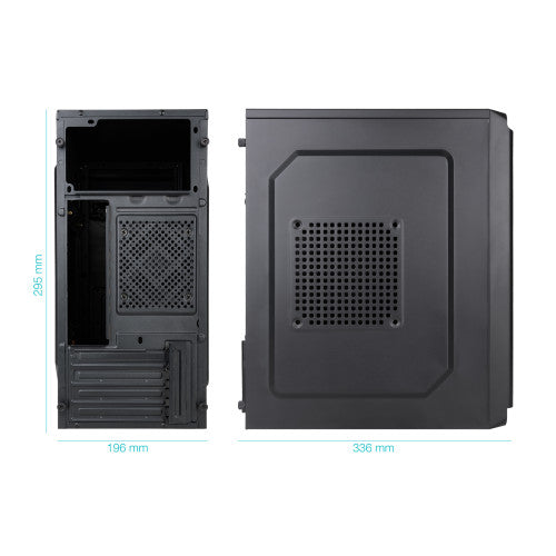 TooQ Caja Minitorre Micro-ATX “DODEKA ULTRA” Negra - imagen 2
