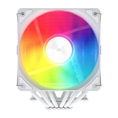 FSP REFRIGERACIONES DE AIRE INTEL LGA 1851/1700/1200 AMD AM4/AM5 120MM WHITE TOP COVER HIGH-PERFORMANCE QUIET PWM ARGB FAN - imagen 2