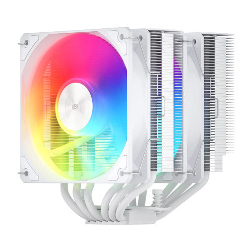 FSP REFRIGERACIONES DE AIRE INTEL LGA 1851/1700/1200 AMD AM4/AM5 120MM WHITE TOP COVER HIGH-PERFORMANCE QUIET PWM ARGB FAN - imagen 3