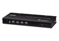 ATEN Conmutador KVMP de doble monitor con 2 puertos USB 4K HDMI (cables incluidos) - imagen 1