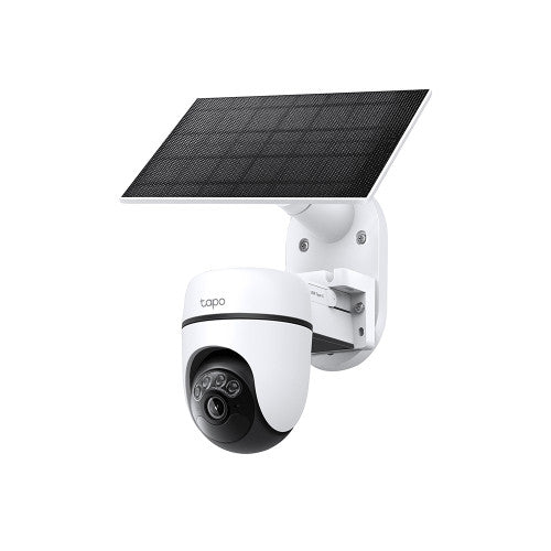 TP-LINK TC90 KIT DE CÁMARA DE VIGILANCIA CON PANORÁMICA/INCLINACIÓN ALIMENTADA POR ENERGÍA SOLAR ESPECIFICACIONES: 2K 3 MP (2304 × 1296), 2.4 GHZ, BATERÍA RECARGABLE DE IONES DE LITIO DE 6700 MAH, PANEL SOLAR (5,2 V, 2,5 W) - imagen 1