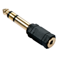 Lindy 35620 cambiador de género para cable 6.3mm 3.5mm Negro