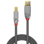 Lindy 36662 cable USB USB 3.2 Gen 1 (3.1 Gen 1) 2 m USB A USB B Gris - imagen 2