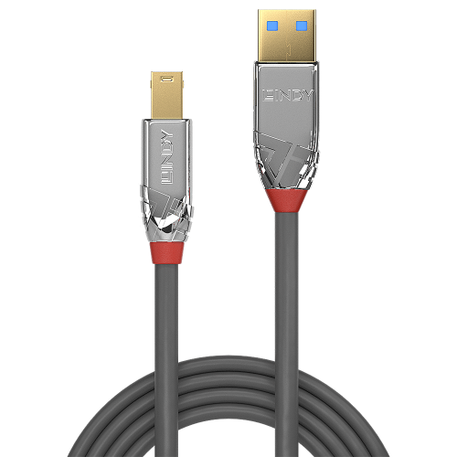 Lindy 36662 cable USB USB 3.2 Gen 1 (3.1 Gen 1) 2 m USB A USB B Gris - imagen 2