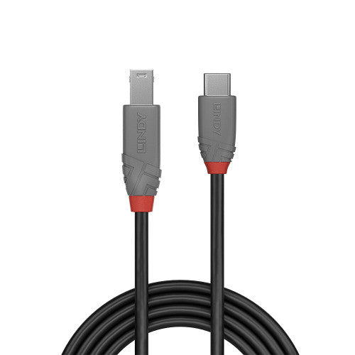 Lindy 36666 cable USB USB 3.2 Gen 1 (3.1 Gen 1) 1 m USB C USB B Negro - imagen 2