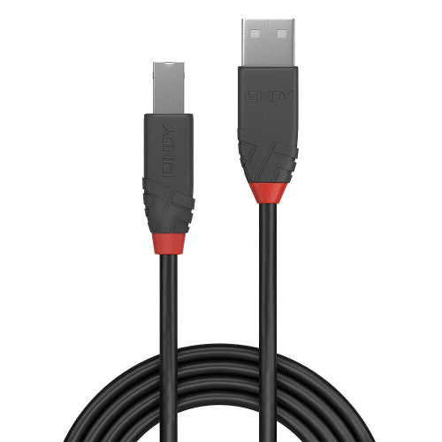 Lindy 36672 cable USB USB 2.0 1 m USB A USB B Negro - imagen 2