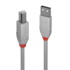 Lindy 36683 cable USB USB 2.0 2 m USB A USB B Gris - imagen 1