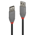 Lindy 36691 cable USB USB 2.0 0,5 m USB A Negro, Gris - imagen 1