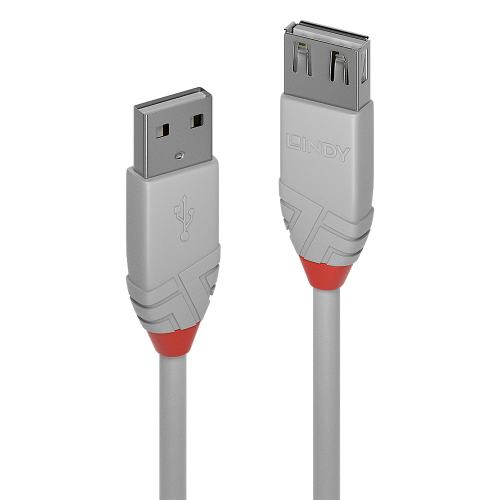 Lindy 36712 cable USB USB 2.0 1 m USB A Gris - imagen 1
