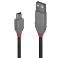 Lindy 36725 cable USB USB 2.0 5 m USB A Mini-USB B Negro - imagen 1
