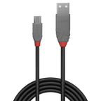 Lindy 36735 cable USB USB 2.0 5 m USB A Micro-USB B Negro, Gris - imagen 2