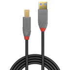 Lindy 36744 cable USB USB 3.2 Gen 1 (3.1 Gen 1) 5 m USB A USB B Negro - imagen 2