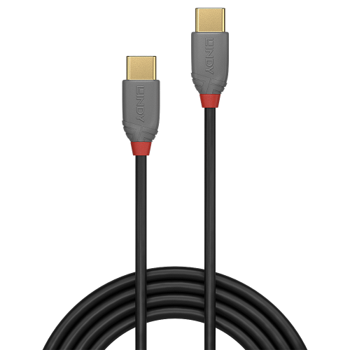Lindy 36873 cable USB USB 2.0 3 m USB C Negro, Gris - imagen 2