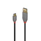 Lindy 36888 cable USB USB 2.0 3 m USB A USB C Negro, Gris - imagen 1