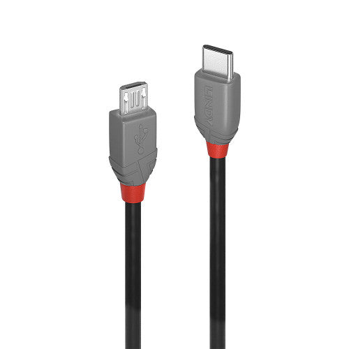 Lindy 36893 cable USB USB 2.0 3 m USB C Micro-USB B Negro - imagen 1