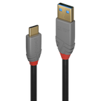 Lindy 36912 cable USB USB 3.2 Gen 2 (3.1 Gen 2) 1,5 m USB C USB A Negro, Gris - imagen 1