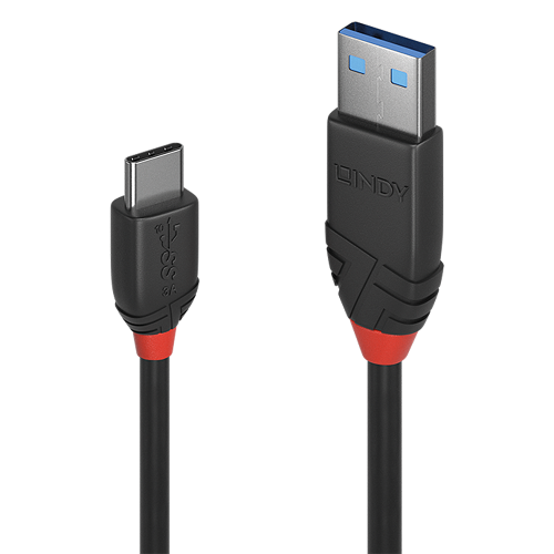 Lindy 36915 cable USB USB 3.2 Gen 1 (3.1 Gen 1) 0,5 m USB A USB C Negro - imagen 1