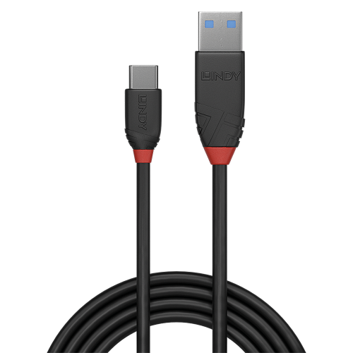 Lindy 36915 cable USB USB 3.2 Gen 1 (3.1 Gen 1) 0,5 m USB A USB C Negro - imagen 2