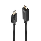Lindy 36922 adaptador de cable de vídeo 2 m DisplayPort HDMI tipo A (Estándar) Negro - imagen 1