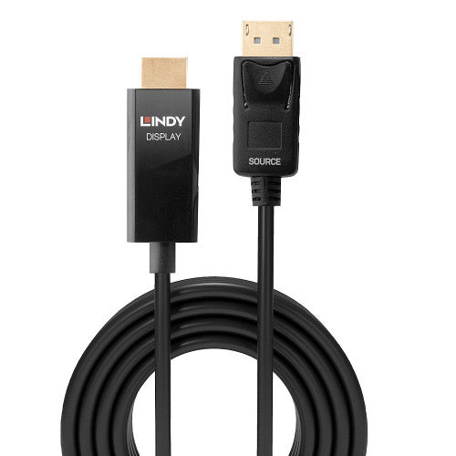 Lindy 40926 adaptador de cable de vídeo 2 m DisplayPort HDMI tipo A (Estándar) Negro - imagen 2