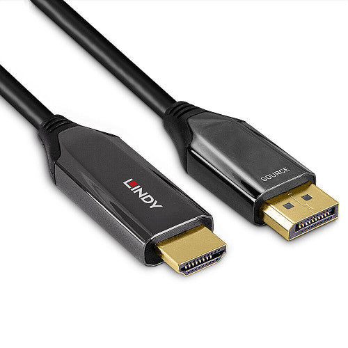 Lindy 40931 adaptador de cable de vídeo 2 m HDMI tipo A (Estándar) DisplayPort Negro - imagen 3