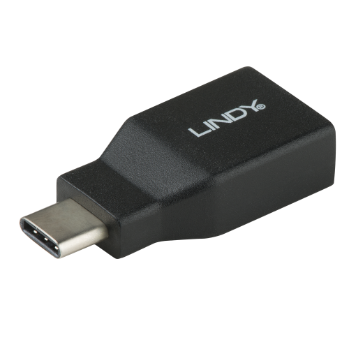 Lindy 41899 cambiador de género para cable USB 3.1-C USB 3.1-A Negro - imagen 1