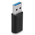 Lindy 41904 cambiador de género para cable USB 3.2 Type A USB 3.2 Type C Negro - imagen 1