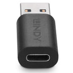 Lindy 41904 cambiador de género para cable USB 3.2 Type A USB 3.2 Type C Negro - imagen 3