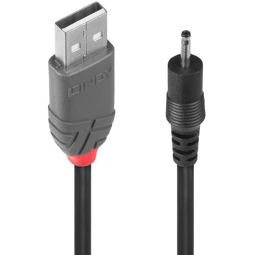 Lindy 70265 cable de transmisión Negro 1,5 m USB A EIAJ-01 (2.5 mm, 0.7 mm) - imagen 1