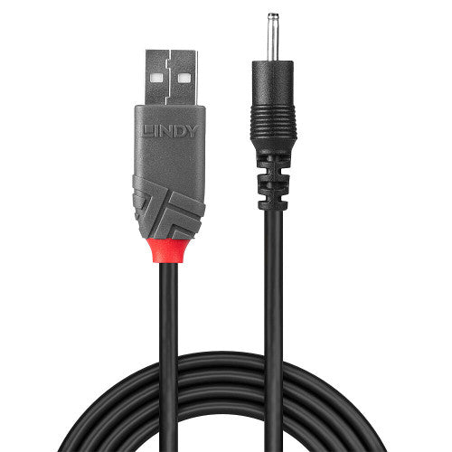 Lindy 70265 cable de transmisión Negro 1,5 m USB A EIAJ-01 (2.5 mm, 0.7 mm) - imagen 2