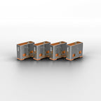 Lindy 40453 bloqueador de puerto Bloqueador de puerto + clave USB tipo A Naranja Acrilonitrilo butadieno estireno (ABS) 5 pieza(s) - imagen 2