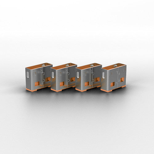 Lindy 40453 bloqueador de puerto Bloqueador de puerto + clave USB tipo A Naranja Acrilonitrilo butadieno estireno (ABS) 5 pieza(s) - imagen 2