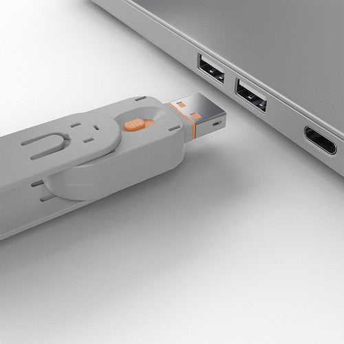 Lindy 40453 bloqueador de puerto Bloqueador de puerto + clave USB tipo A Naranja Acrilonitrilo butadieno estireno (ABS) 5 pieza(s) - imagen 3