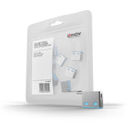 Lindy 40462 bloqueador de puerto USB tipo A Azul Acrilonitrilo butadieno estireno (ABS) 10 pieza(s) - imagen 1
