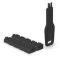 Lindy 47891 bloqueador de puerto Bloqueador de puerto + clave RJ-45 Negro Acrilonitrilo butadieno estireno (ABS) 10 pieza(s) - imagen 1