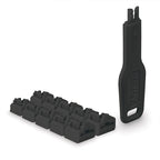 Lindy 47891 bloqueador de puerto Bloqueador de puerto + clave RJ-45 Negro Acrilonitrilo butadieno estireno (ABS) 10 pieza(s) - imagen 1
