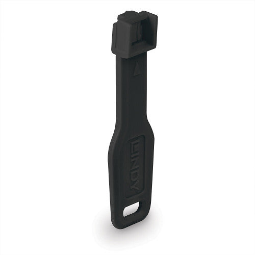 Lindy 47891 bloqueador de puerto Bloqueador de puerto + clave RJ-45 Negro Acrilonitrilo butadieno estireno (ABS) 10 pieza(s) - imagen 2