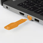 Lindy 47896 bloqueador de puerto Llave de bloqueador de puerto RJ-45 Naranja Acrilonitrilo butadieno estireno (ABS) - imagen 2