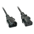 Lindy 30332 cable de transmisión Negro 3 m C13 acoplador C14 acoplador