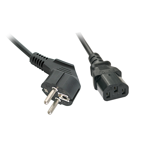 Lindy 30335 cable de transmisión Negro 2 m Enchufe tipo F C13 acoplador - imagen 1