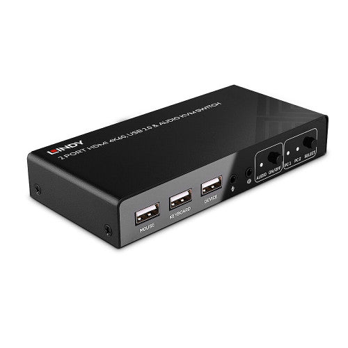 Lindy 32809 interruptor KVM Negro - imagen 2