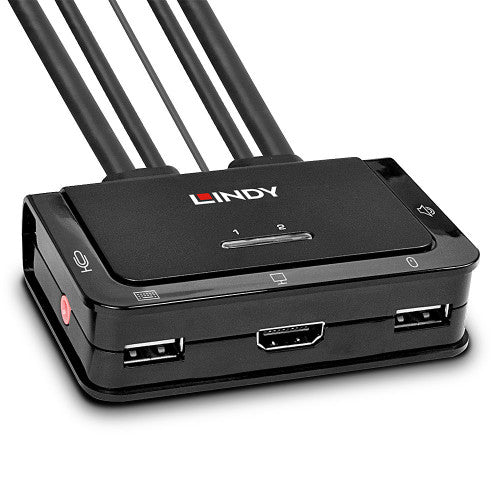Lindy 42340 interruptor KVM Negro - imagen 1